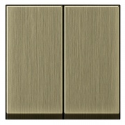 Накладка 2 канальн. кнопочного свторегулятора System 55 Gira бронза