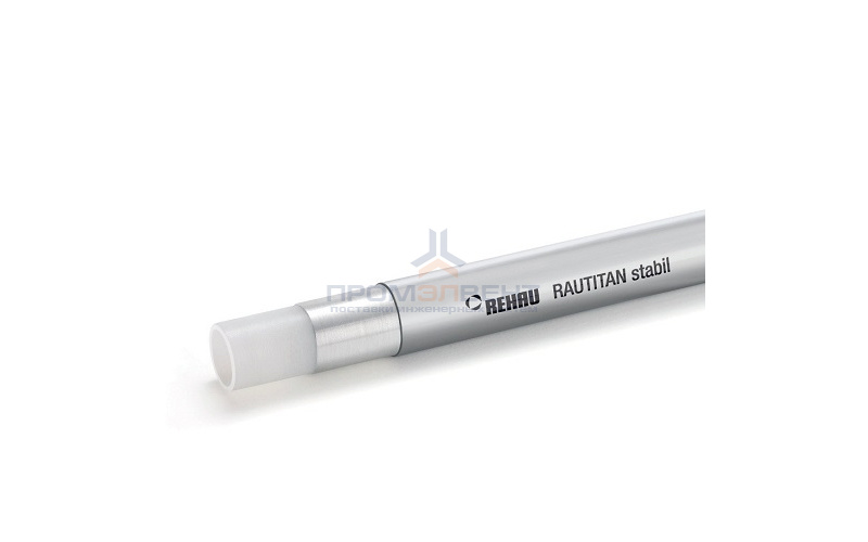 Труба из сшитого полиэтилена REHAU RAUTITAN stabil - 25x3.7 (PE-Xc/AI/PE, PN10, 95°C, бухта 50 м.)