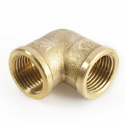 Отвод 90° латунный резьбовой переходной STOUT (ВР/ВР) - 1" x 3/4"