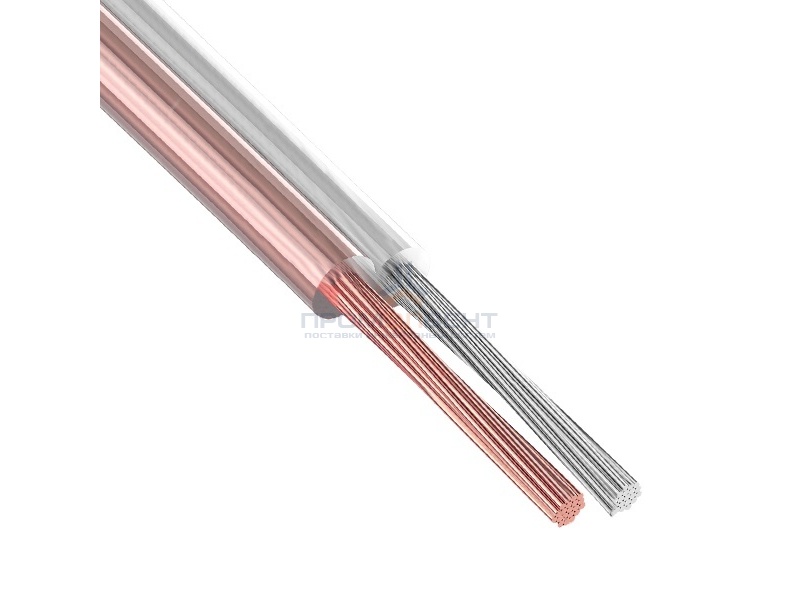 Кабель акустический 2х2,5 Rexant SILICON прозрачный