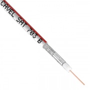 Кабель коаксиальный Cavel SAT 703 B RO с красной полосой CU 75 Ом [бухта 100м]