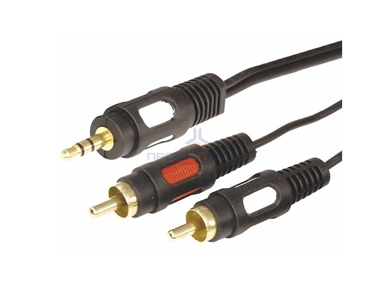 Шнур 3.5 Stereo Plug-2RCA Plug 3М GOLD