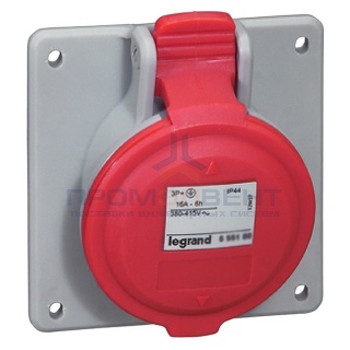 Розетка встраиваемая Legrand P17 16А 3К+Н+З 380В IP44